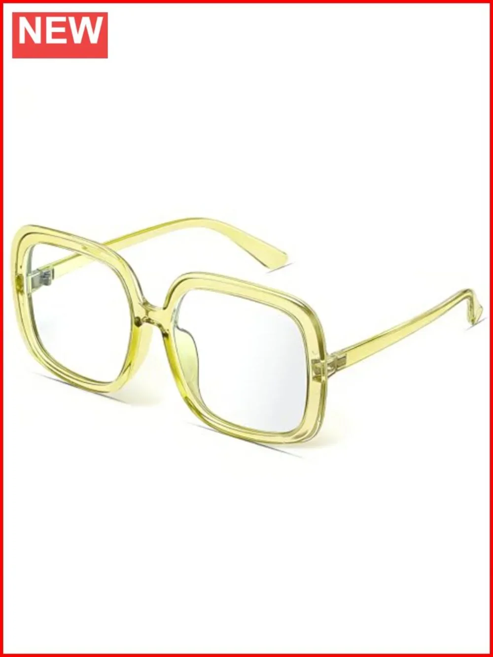 Oversized Retro Blue Light Glasses for Women, Anti-Glare Computer Eyewear